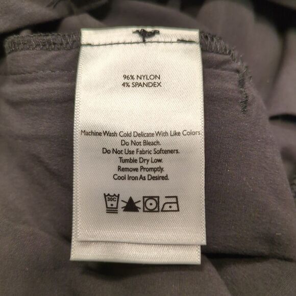 Eddie Bauer Travex Ankle Pants Womens 8‎ Black Nylon Stretch Pocket Outdoor Hike - Picture 14 of 14